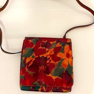 Patricia Nash Flowers Multicolor Crossbody Bag